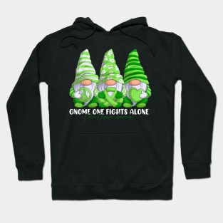 Celiac Disease Awareness Month Light Green Ribbon Gnomies Hoodie